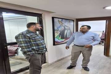 بازدید نماینده رئیس آزفای قم از خانه فرهنگ جمهوری اسلامی ایران در بغداد